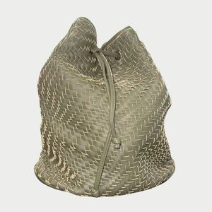 Deux Lux Olive Green Woven Purse Backpack